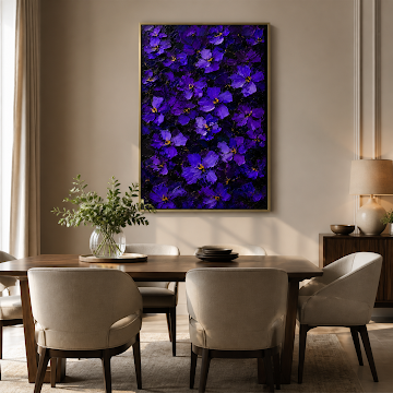 Midnight Purple Blossoms