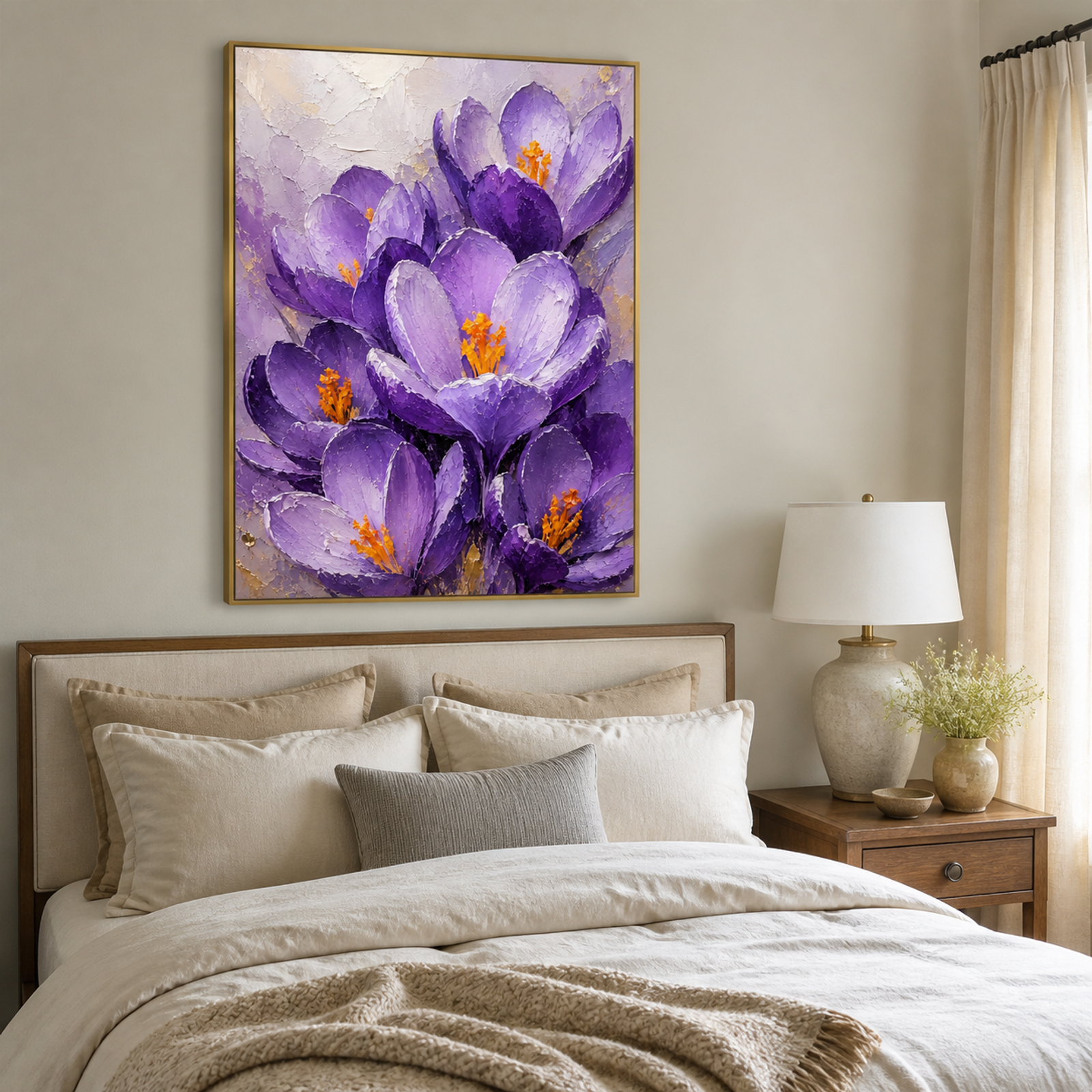 Purple Crocus Bloom