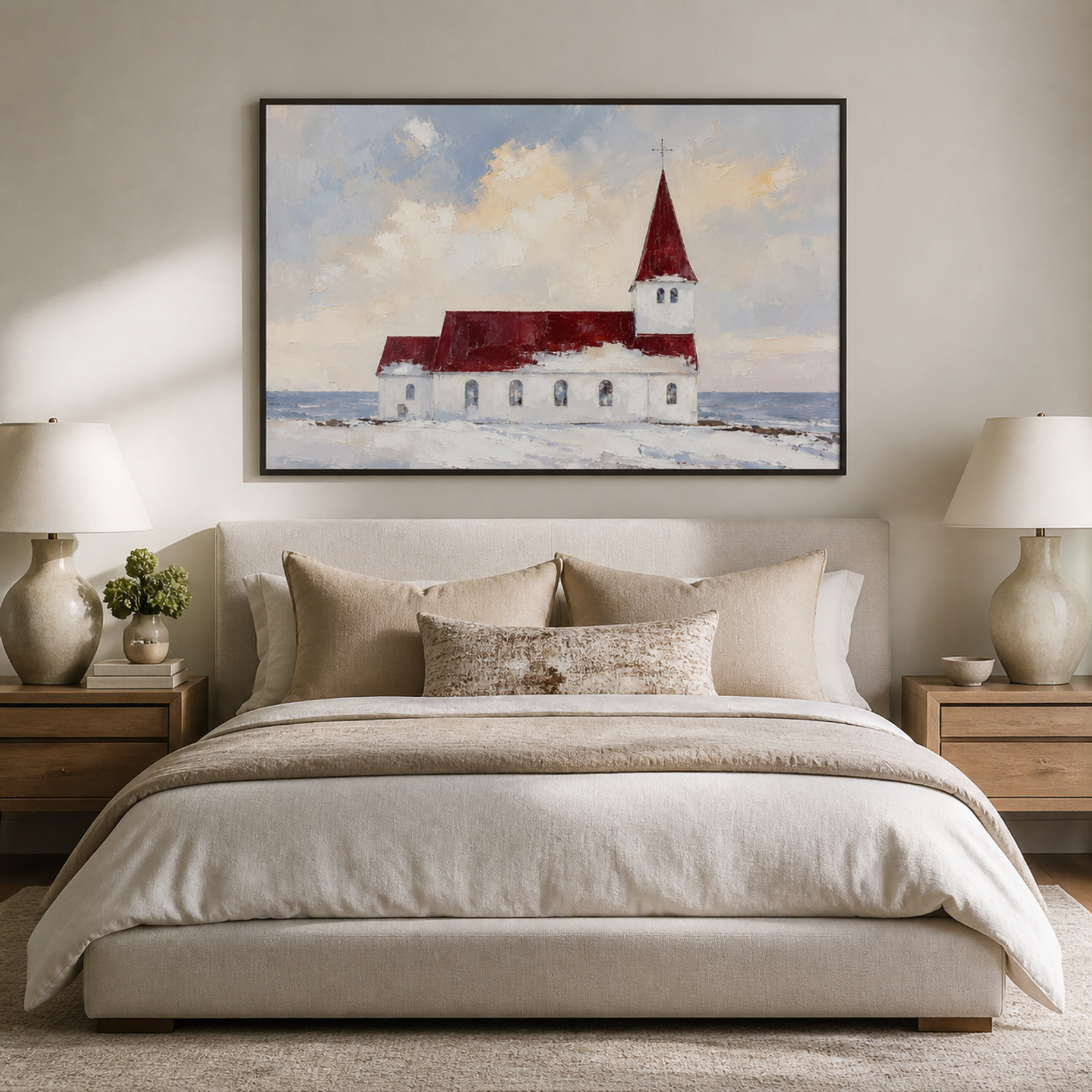 Coastal Church in Winter