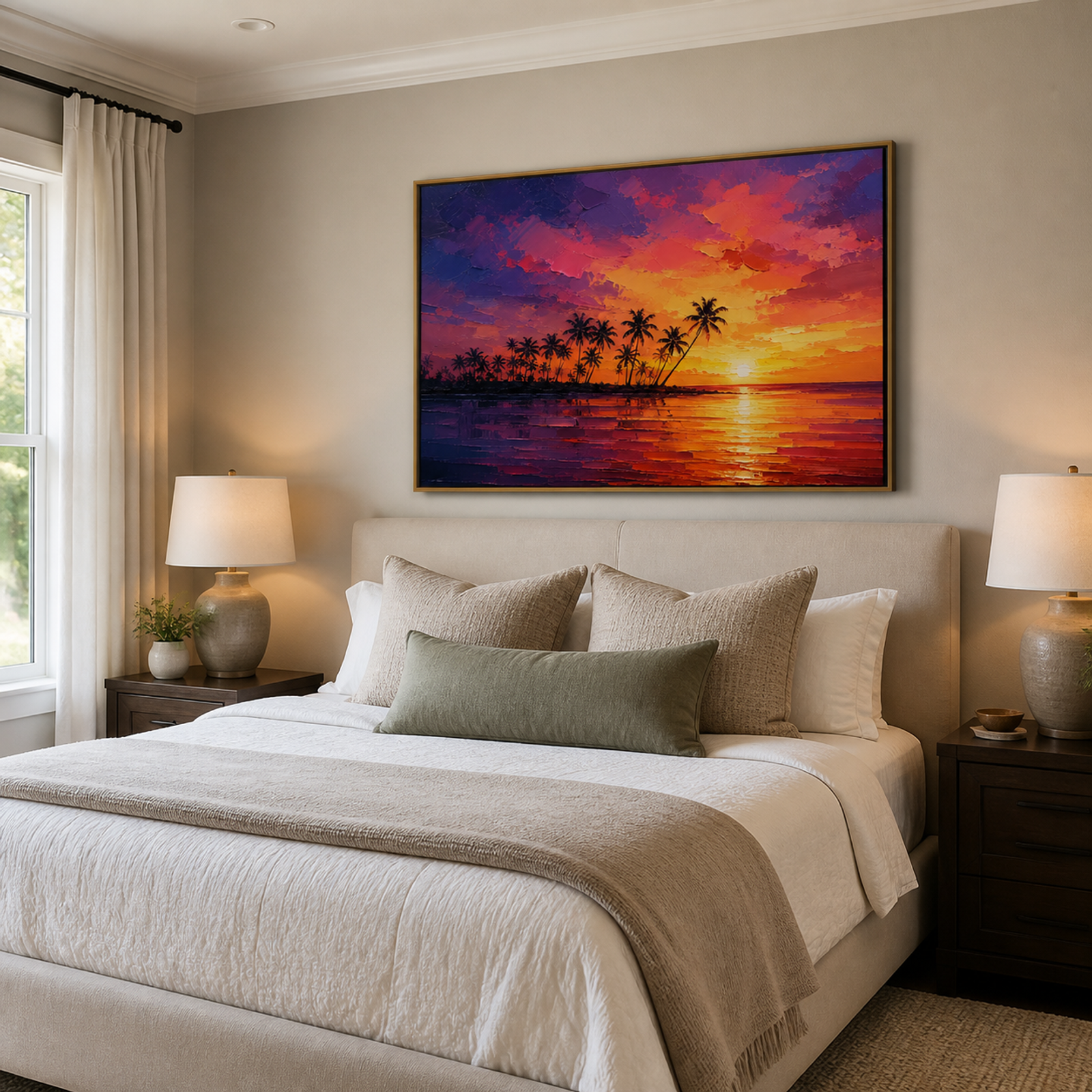 Tropical Sunset Palms