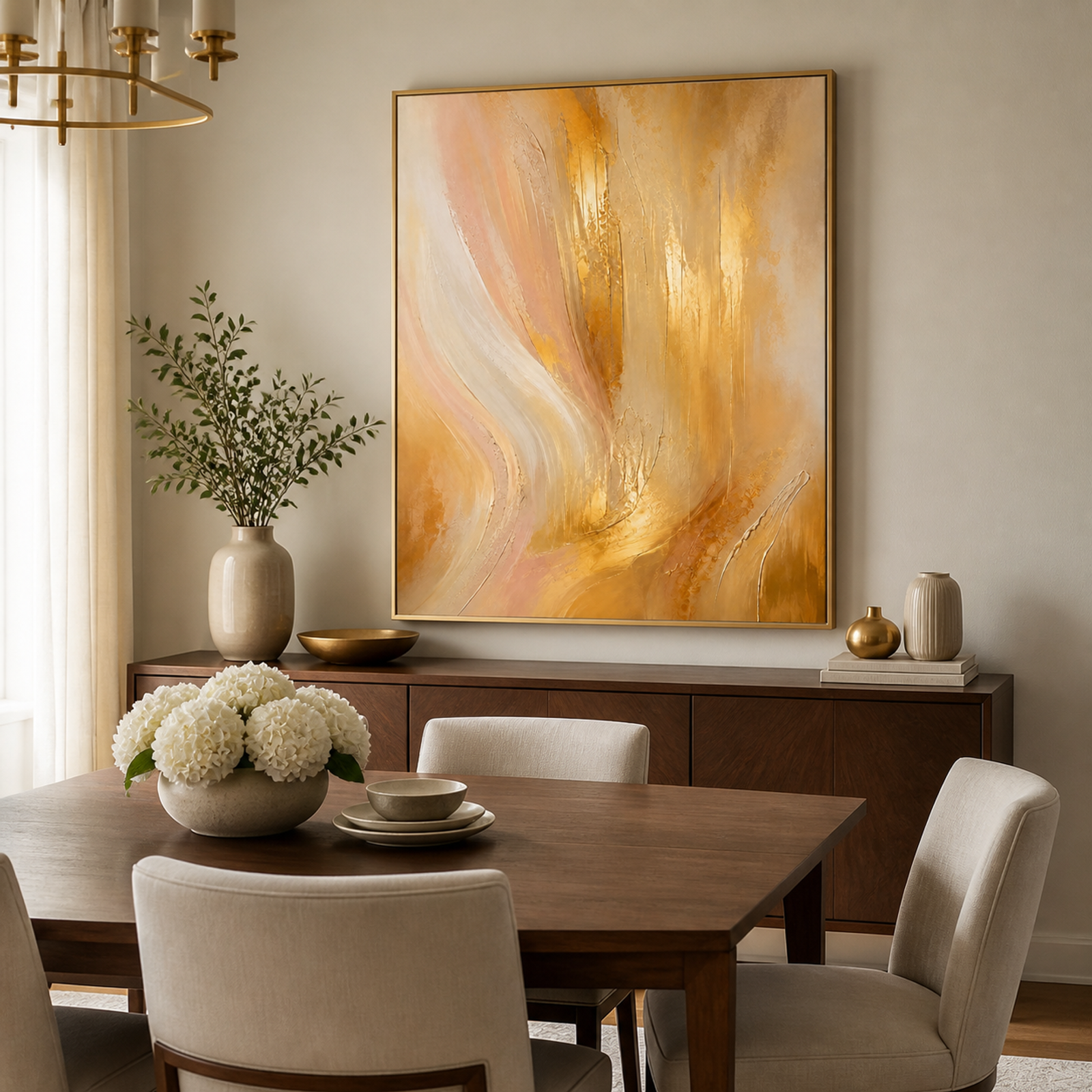 Golden Aura Abstract