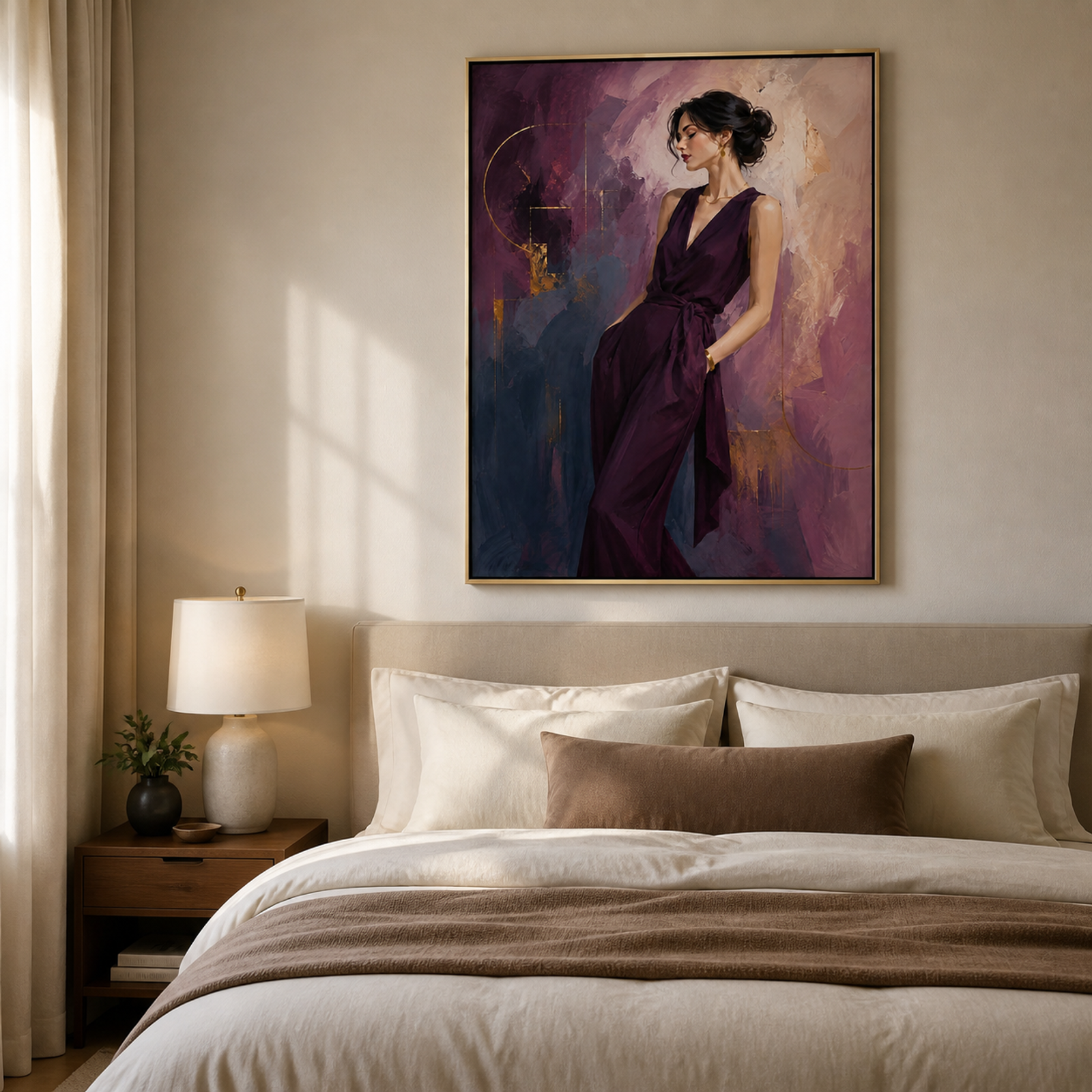 Elegant Plum Portrait