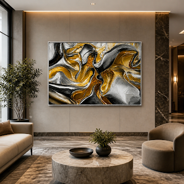 Gilded Abstract Flow