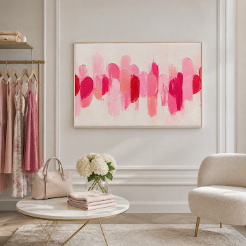 Blush Abstract Rhythm