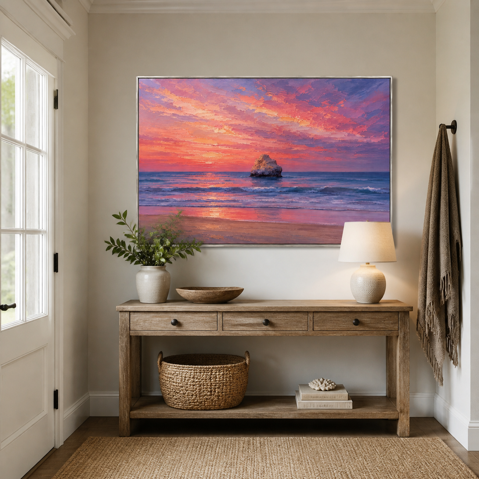 Sunset Rock Seascape