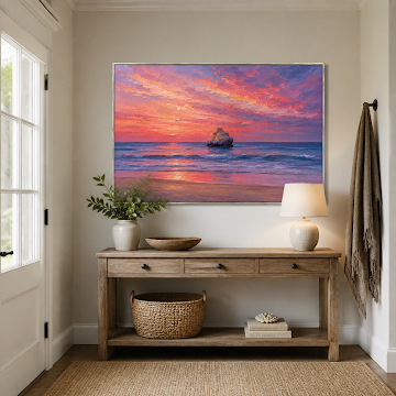 Sunset Rock Seascape