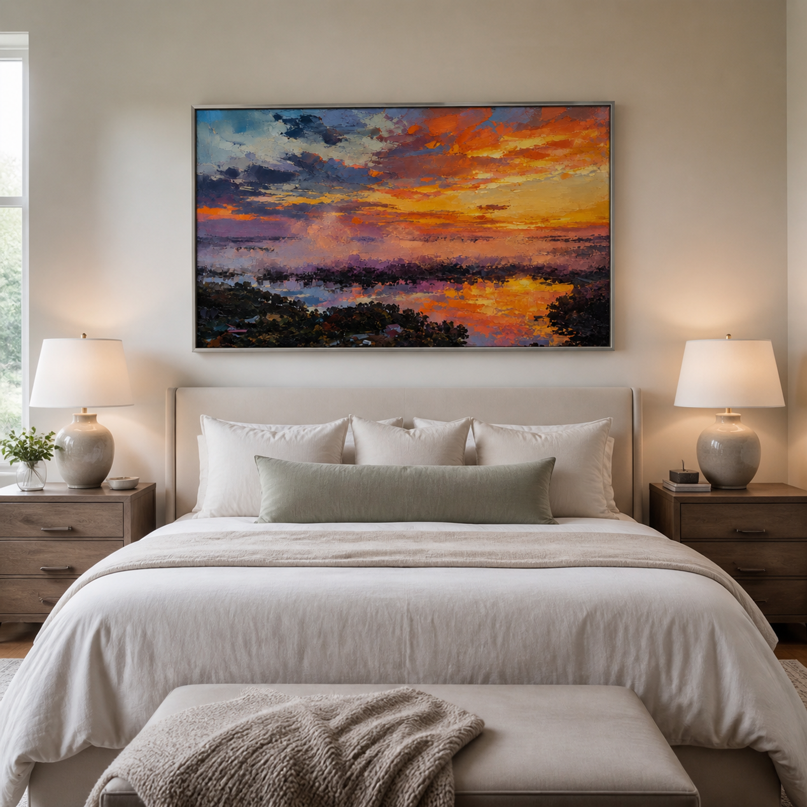 Radiant Sunset River