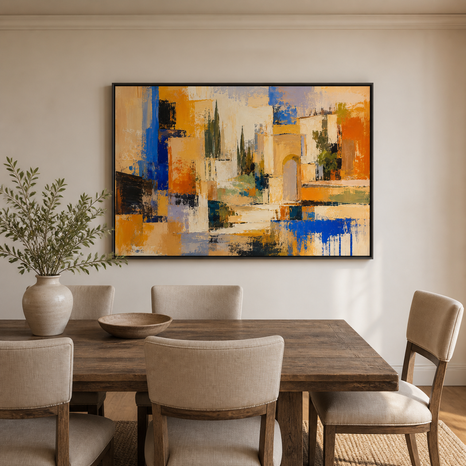 Sunlit Abstract Courtyard