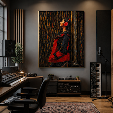 Red Rhythm Portrait