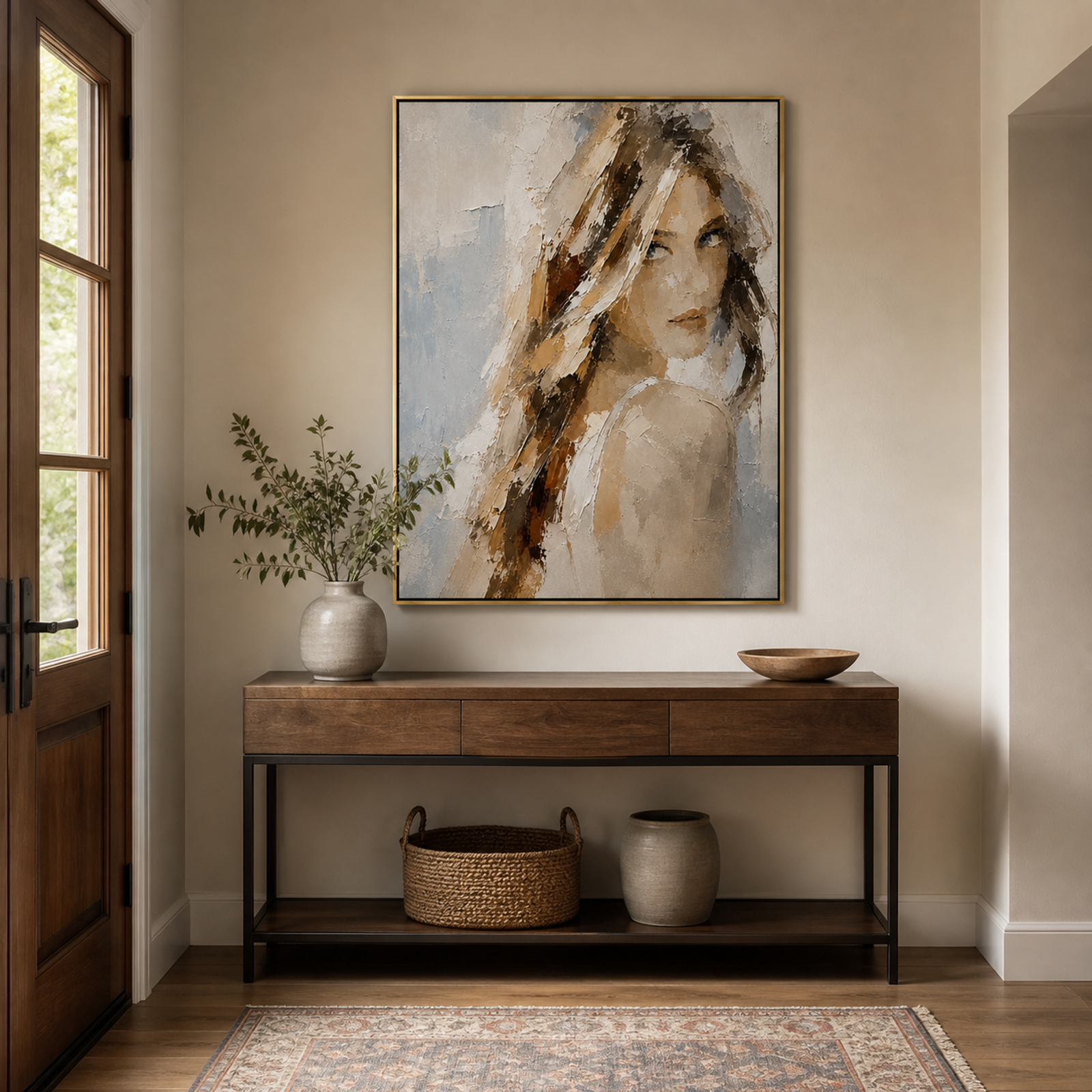 Elegant Textured Portrait