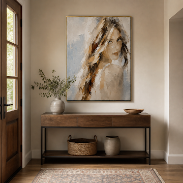 Elegant Textured Portrait