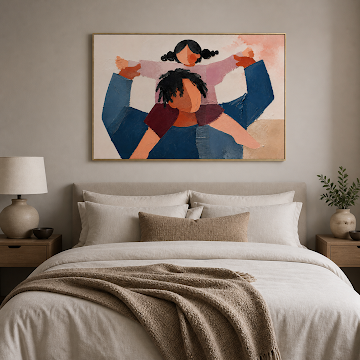Tender Abstract Embrace