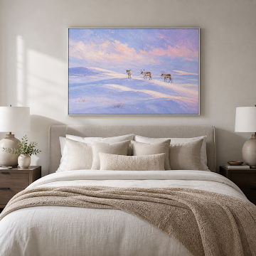 Pastel Reindeer Snowfield