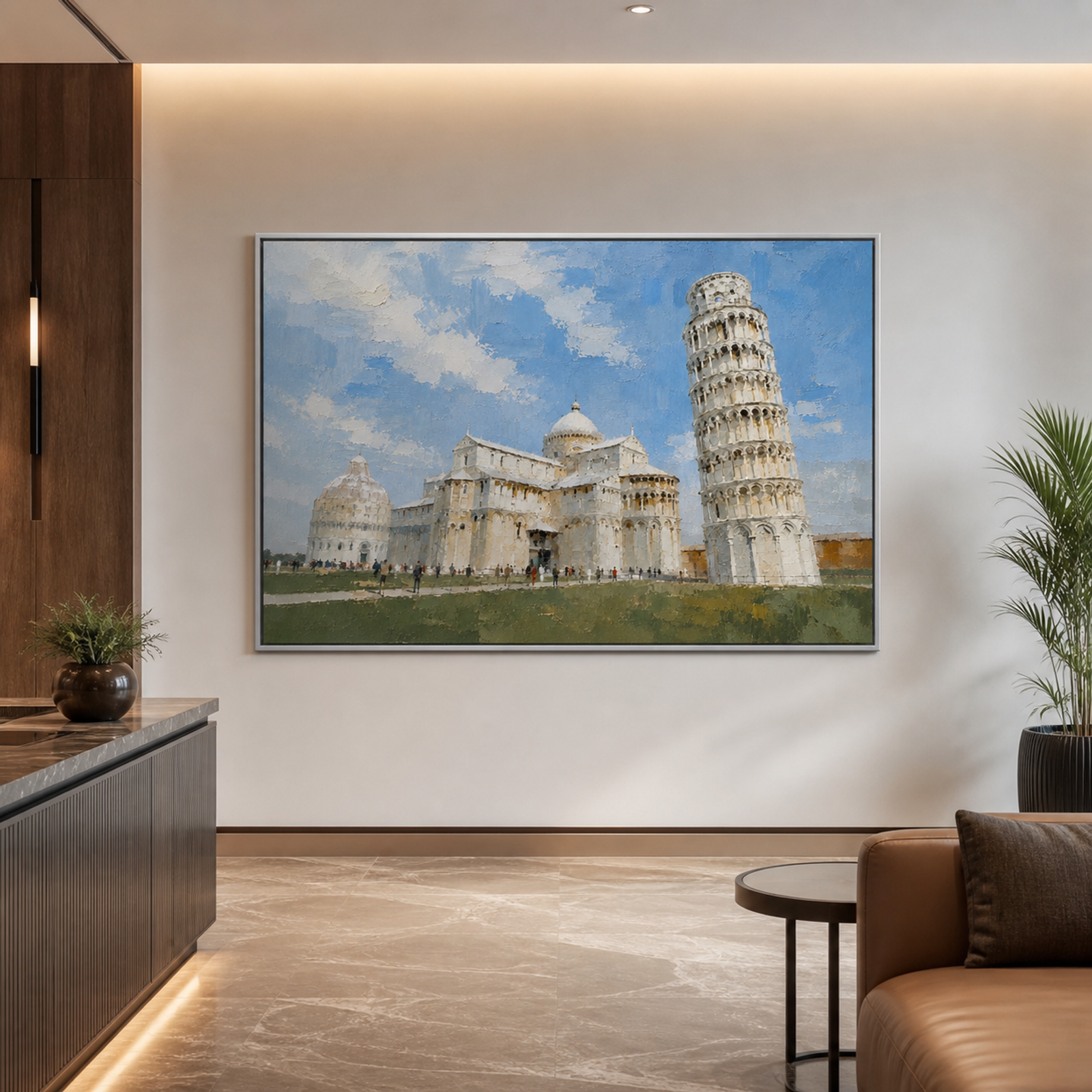 Sunlit Pisa Landmark