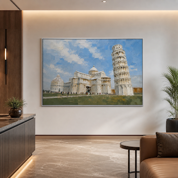 Sunlit Pisa Landmark