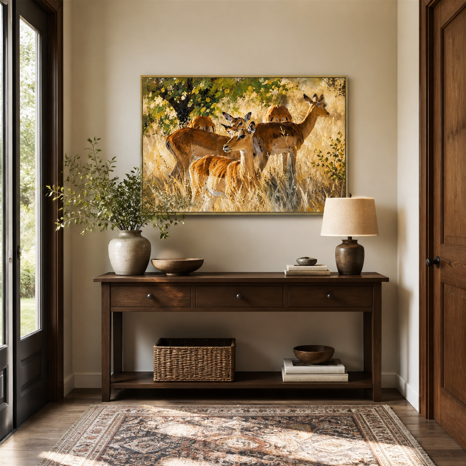 Golden Woodland Deer