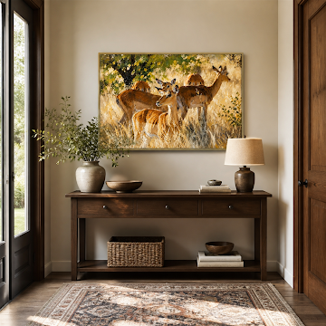 Golden Woodland Deer