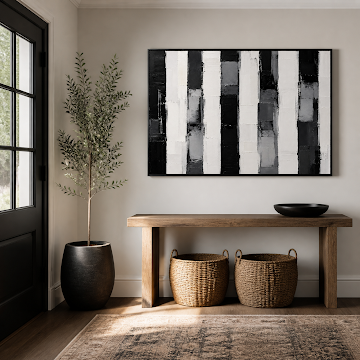 Monochrome Geometric Rhythm