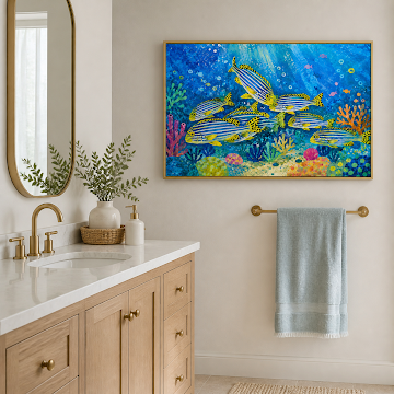 Vibrant Coral Reef Swim
