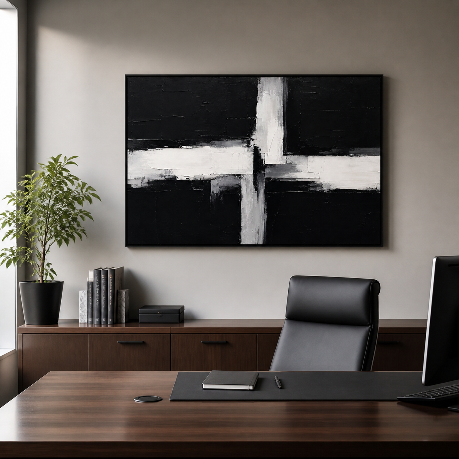 Monochrome Cross Geometry