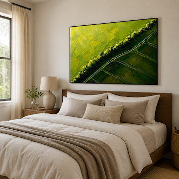 Verdant Aerial Fields