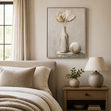 Elegant Textured White Florals