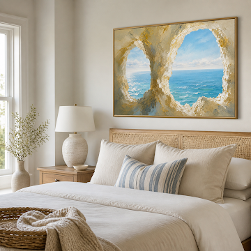 Sunlit Coastal Archways