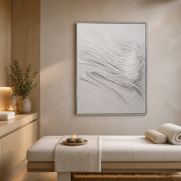 Quiet White Texture Flow