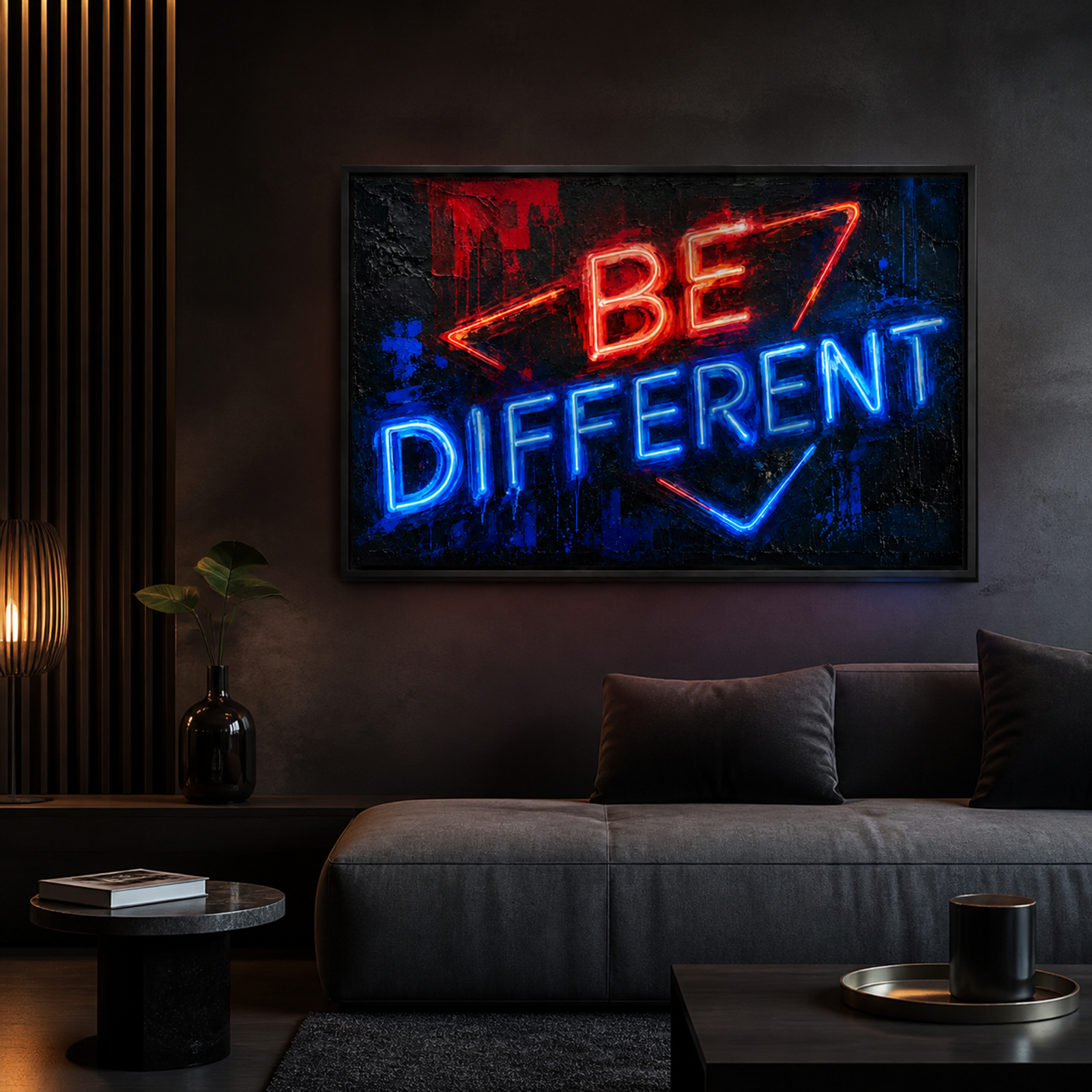 Be Different Neon Statement