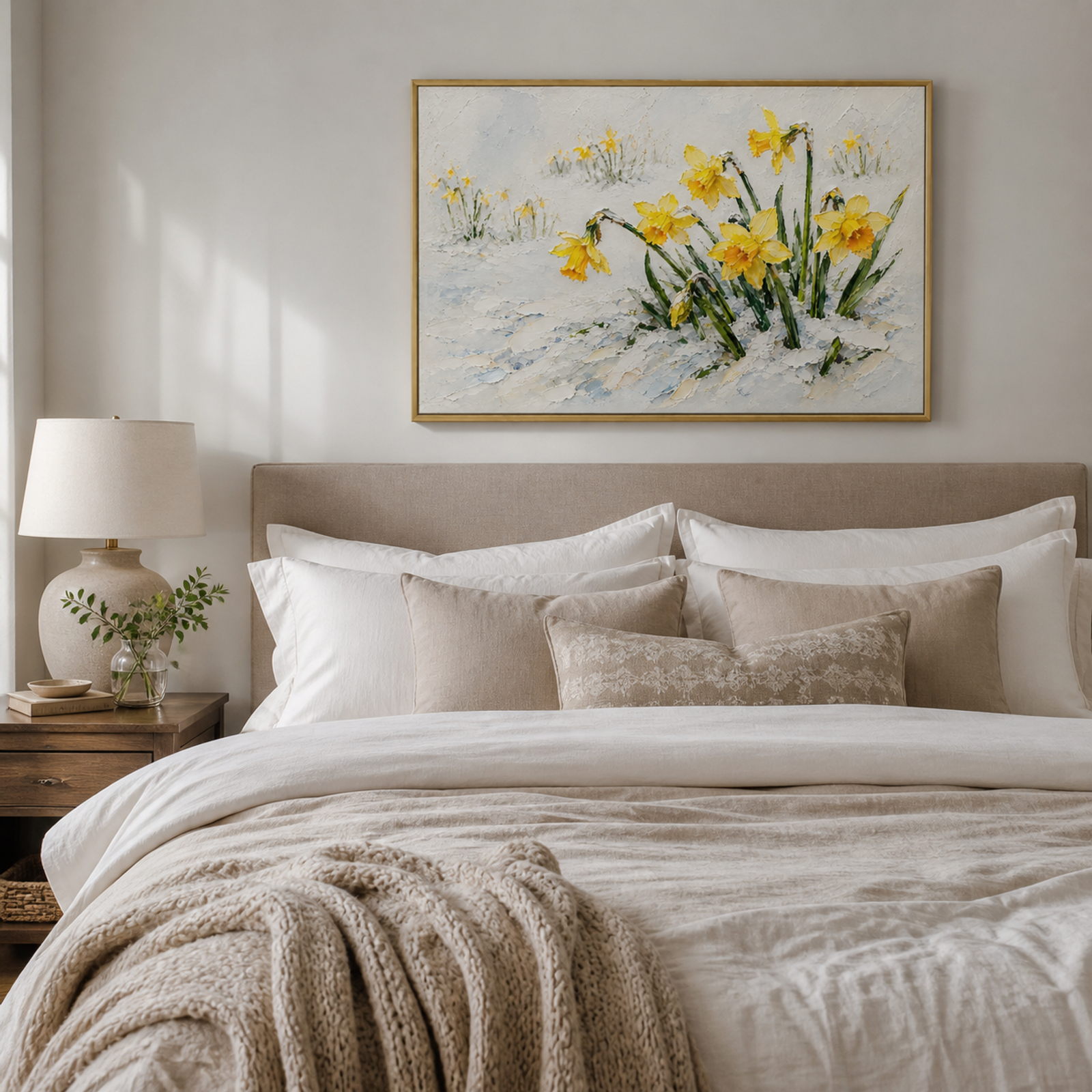 Daffodils In Winter Light