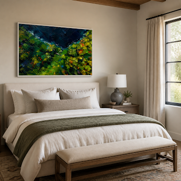 Verdant Mountain Abstract