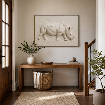 White Rhino Relief