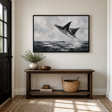 Monochrome Manta Leap