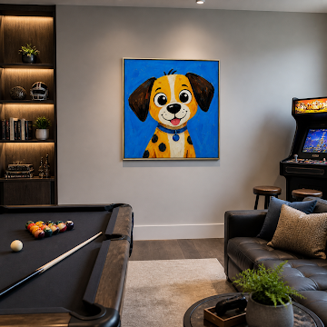 Playful Pop Art Puppy