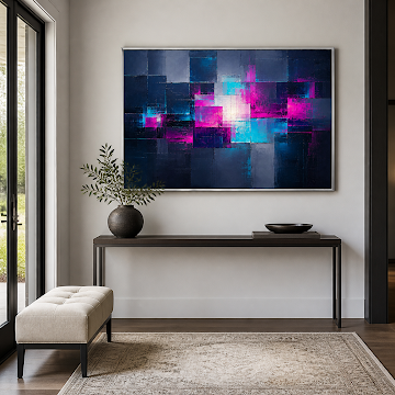 Neon Geometric Rhythm