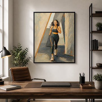 Energetic Morning Runner