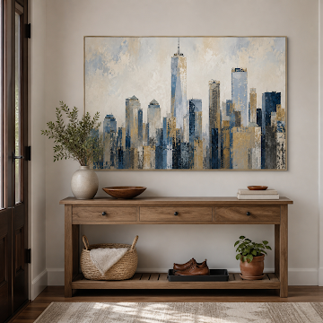 Gilded City Skyline