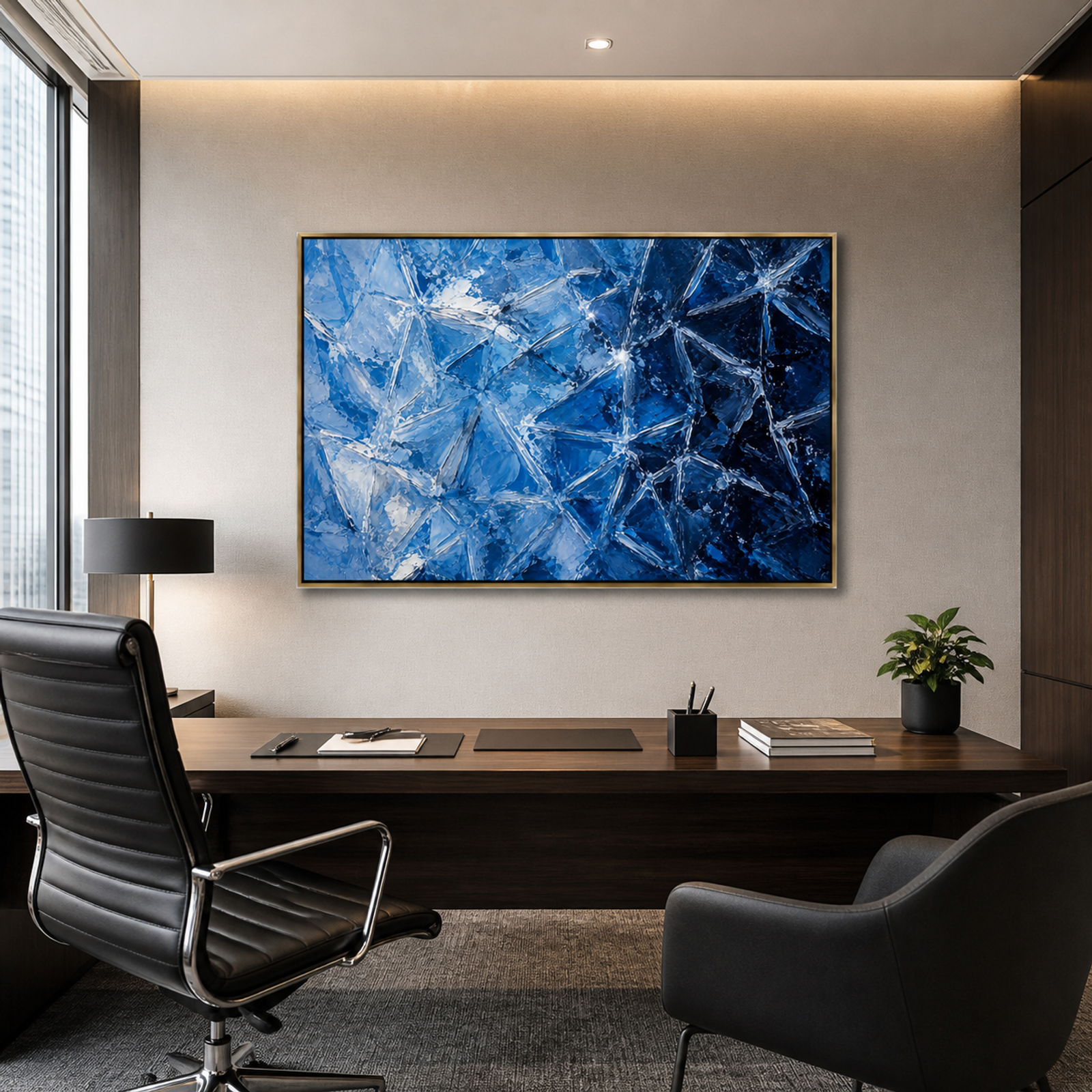 Crystalline Blue Geometry