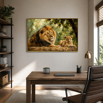 Majestic Lion Family
