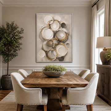 Gilded Abstract Circles