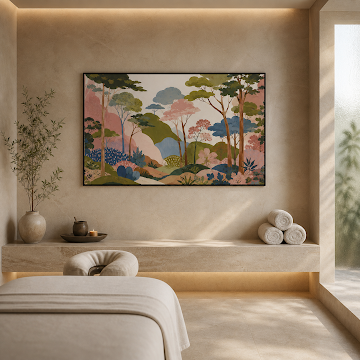 Whimsical Pastel Forest
