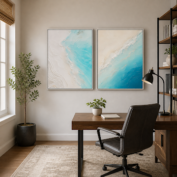 Coastal Serenity Diptych