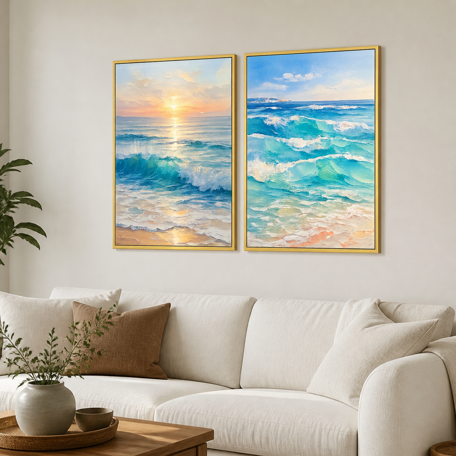 Coastal Sunrise Waves
