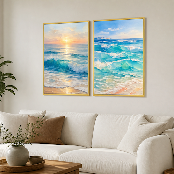 Coastal Sunrise Waves