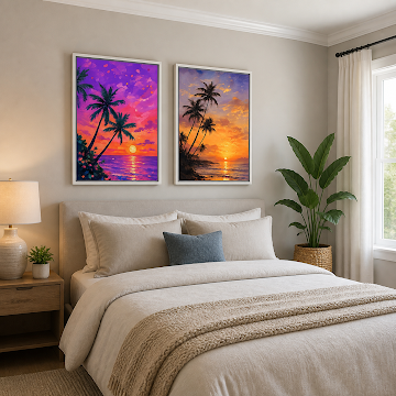 Tropical Sunset Palms