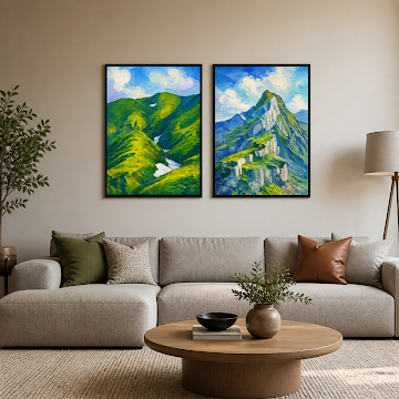 Sunlit Mountain Highlands