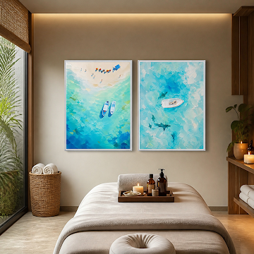 Turquoise Coastal Escape