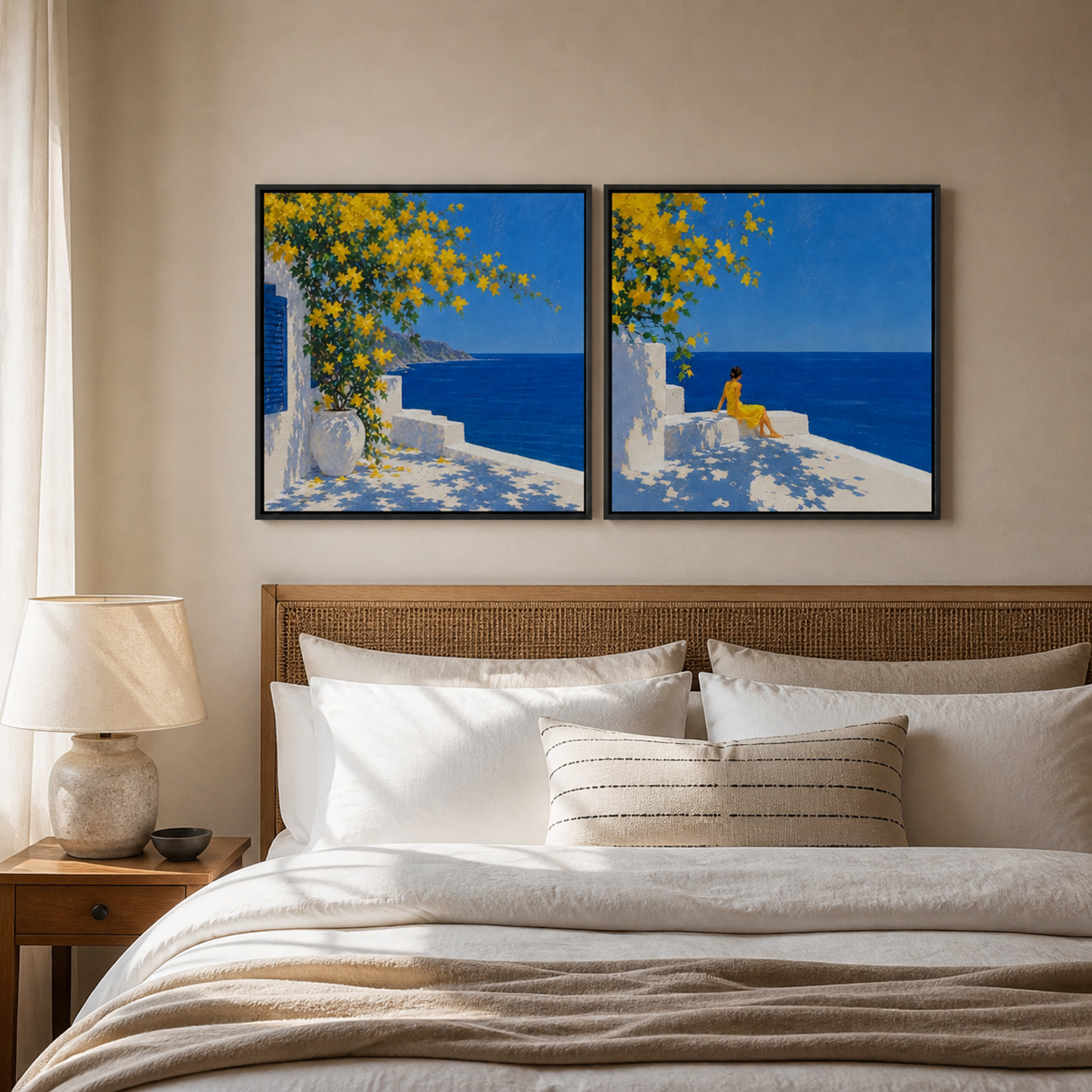 Sunlit Coastal Terrace