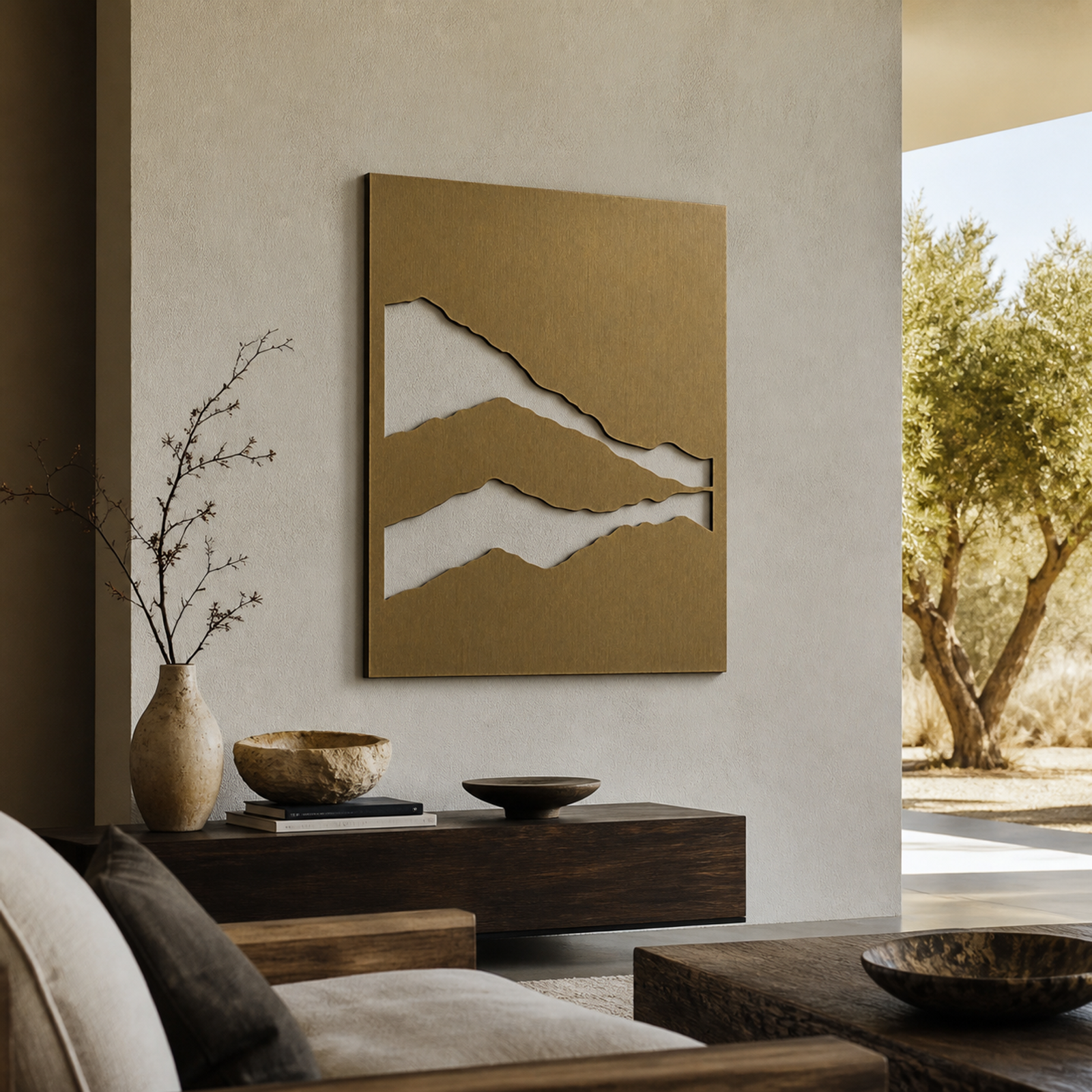 Gilded Abstract Terrain