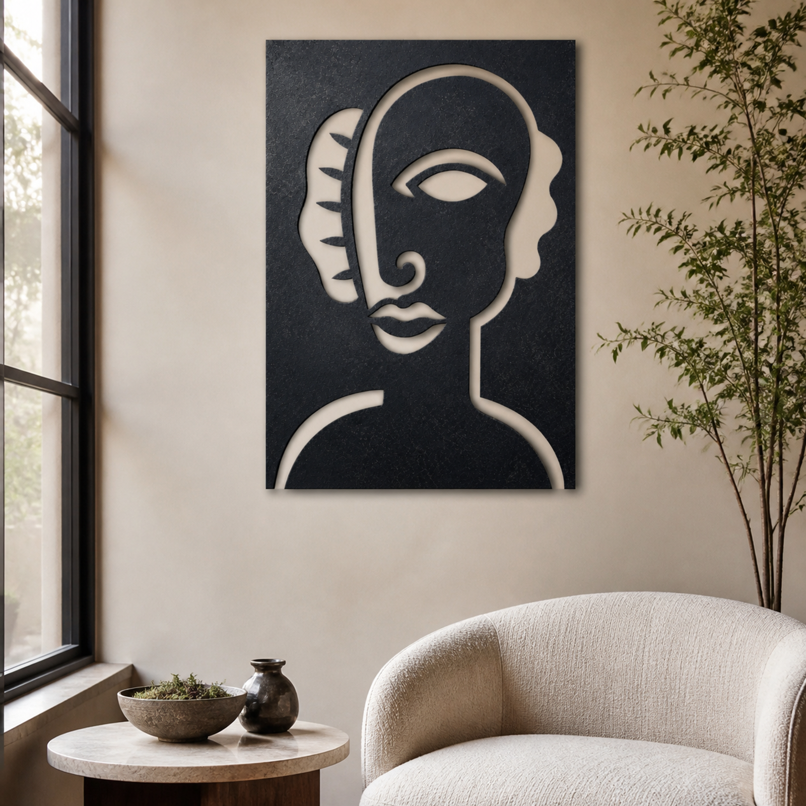 Bold Abstract Muse, Black